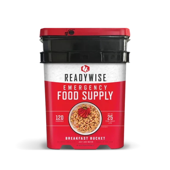ReadyWise 120 Serving Breakfast Only Grab And Go Bucket-Optics Force