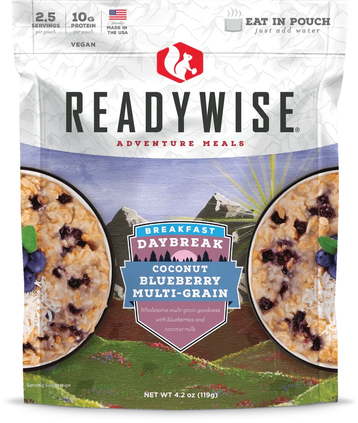 ReadyWise Daybreak Coconut Blueberry Multi-Grain Case of 6-Optics Force