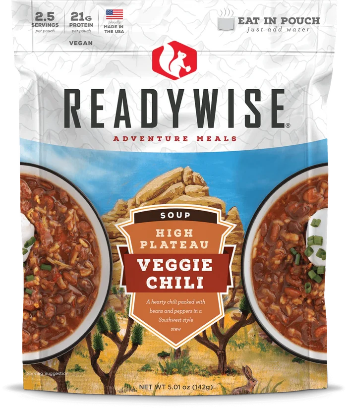 ReadyWise High Plateau Veggie Chili Soup Case of 6-Optics Force