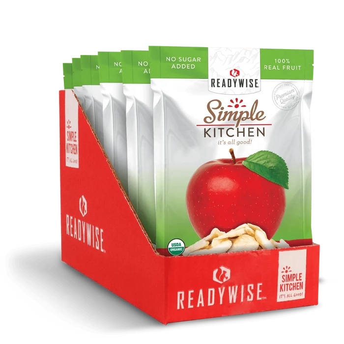 ReadyWise Simple Kitchen Organic Freeze-Dried Apples - 6 Pack-Optics Force