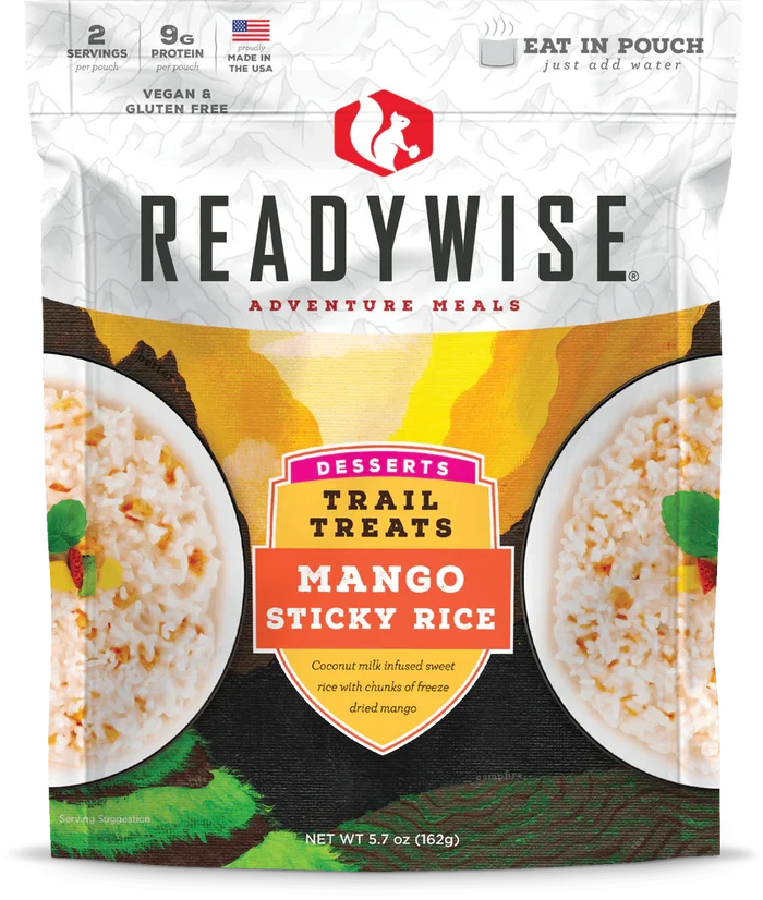 ReadyWise Trail Treats Mango Sticky Rice Case of 6-Optics Force