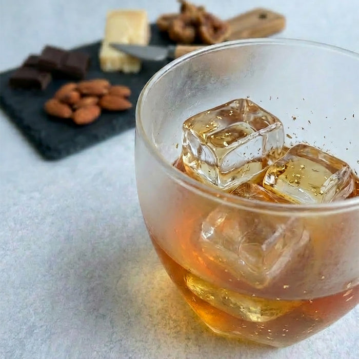 [ROCKS GLASS] STARDUST AKARI GLASS | KANAZAWA GOLD LEAF | HAKUICHI