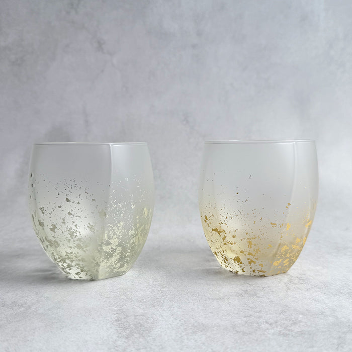 [ROCKS GLASS] STARDUST AKARI GLASS | KANAZAWA GOLD LEAF | HAKUICHI