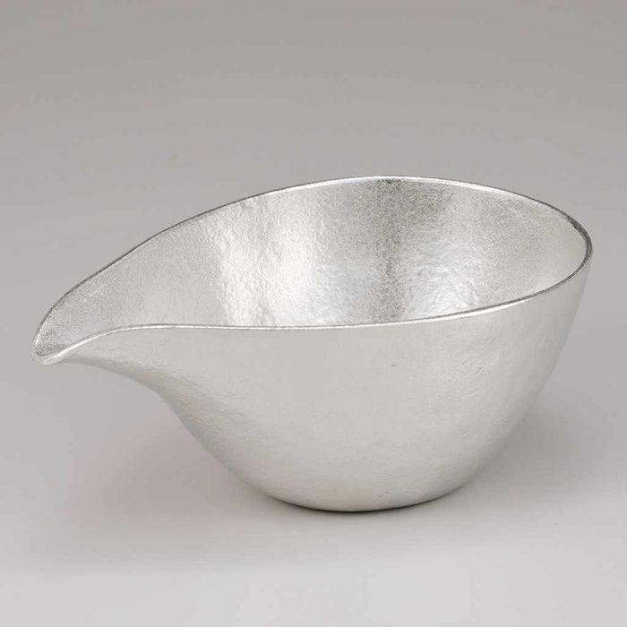 [SAKE BOTTLE] KATAKUCHI-LARGE & GUINOMI 2 PIECES (WITH PAULOWNIA BOX) | CASTING | NOUSAKU