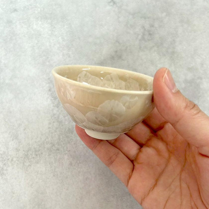 [SAKE CUP] FLOWER CRYSTAL GUINOMI (5-PIECE SET) | TOUAN | KYOTO-KIYOMIZU WARES