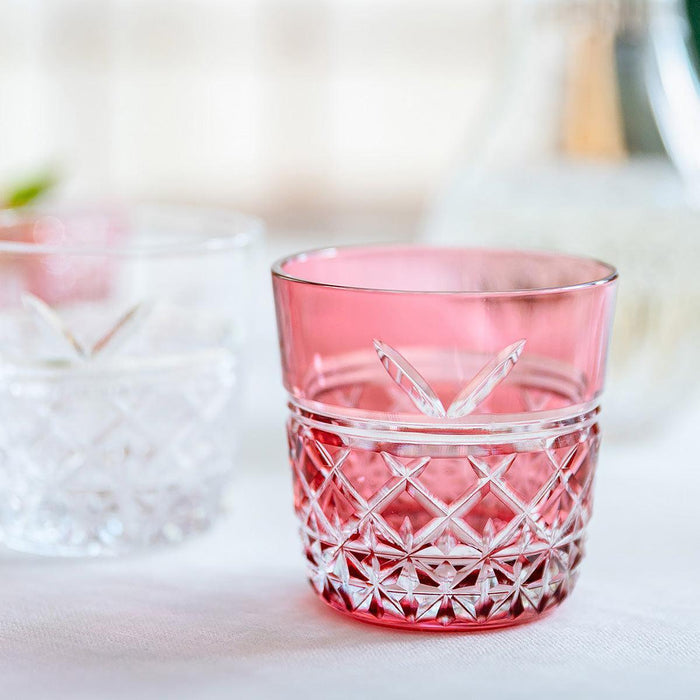 [SAKE CUP] PAIR OF SAKE CUPS CHINESE ZODIAC – HORSE | EDO KIRIKO | KAGAMI CRYSTAL