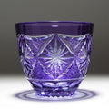 [SAKE GLASS] COLD SAKE GLASS GINWAN NO HANA (GOLD & PURPLE) | KIRIKO