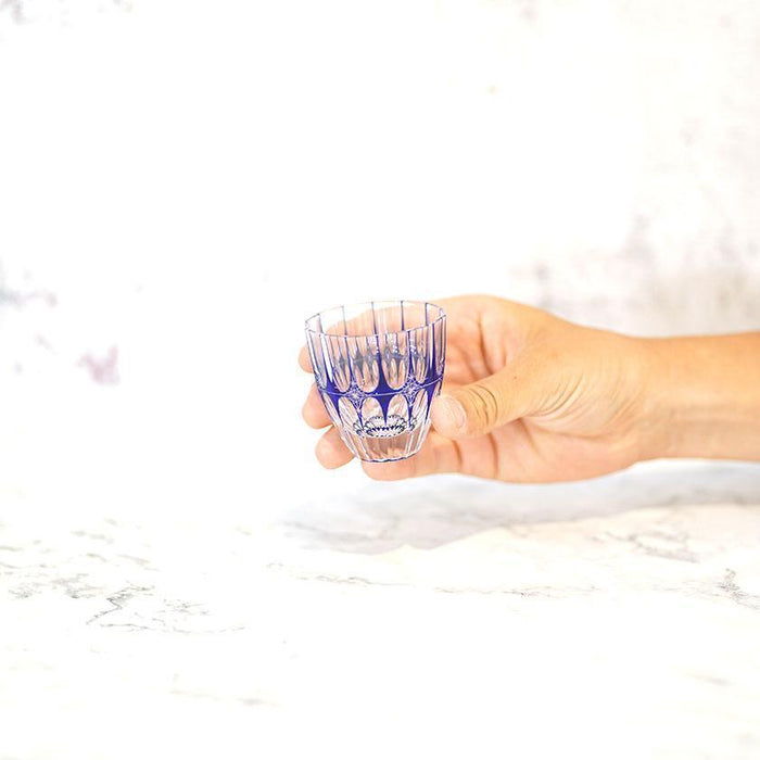 [SAKE GLASS] RINZEN GUINOMI (BLUE) | KIRIKO