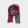 [SCARF] STALL YASURAGI ERIMAKI (SILVER ÁEGRAY ÁEDARK RED ÁEPURPLE) | GUNNAI TEXTILES| FUJI SAKURA