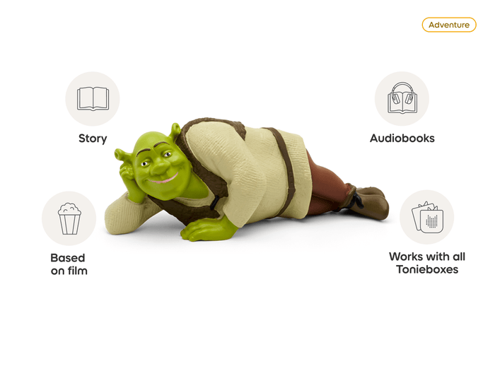 Shrek Tonie audio figurine, inspiring audio journeys and imaginative play