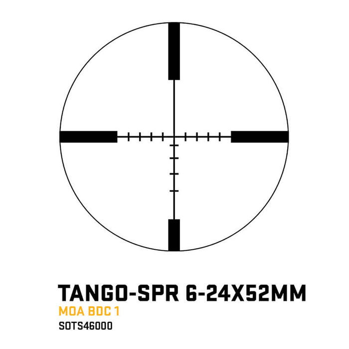 Sig Sauer TANGO-SPR 6-24x52mm, 30mm Main Tube, Second Focal Plane, Side Focus Riflescope