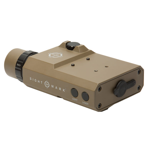 Sightmark LoPro Combo Flashlight (Visible and IR) and Green Laser - Dark Earth-Optics Force