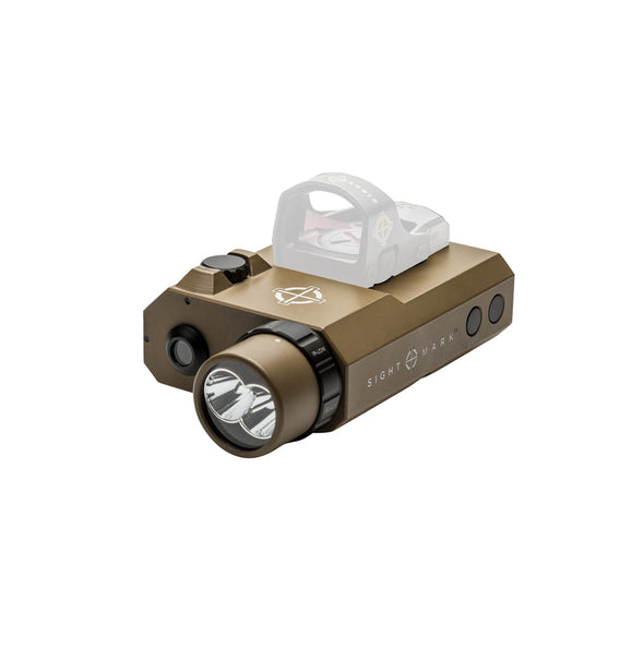 Sightmark LoPro Combo Flashlight (Visible and IR) and Green Laser - Dark Earth-Optics Force