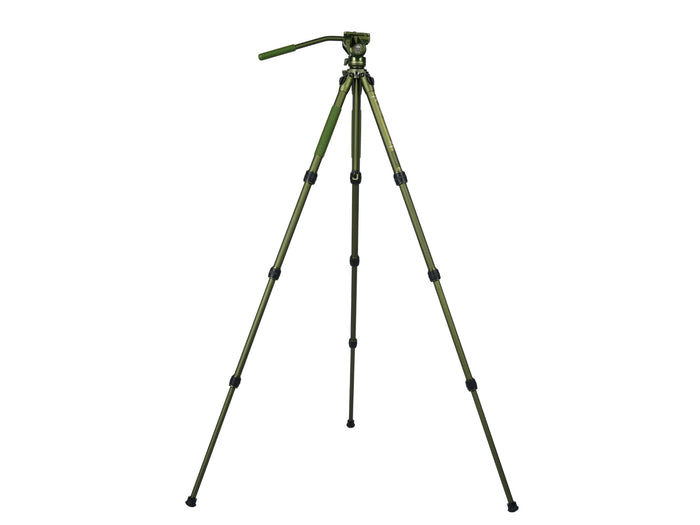 SIRUI CT04 Pilot Series Tripod with CT5 Fluid Head Dark Green-Optics Force