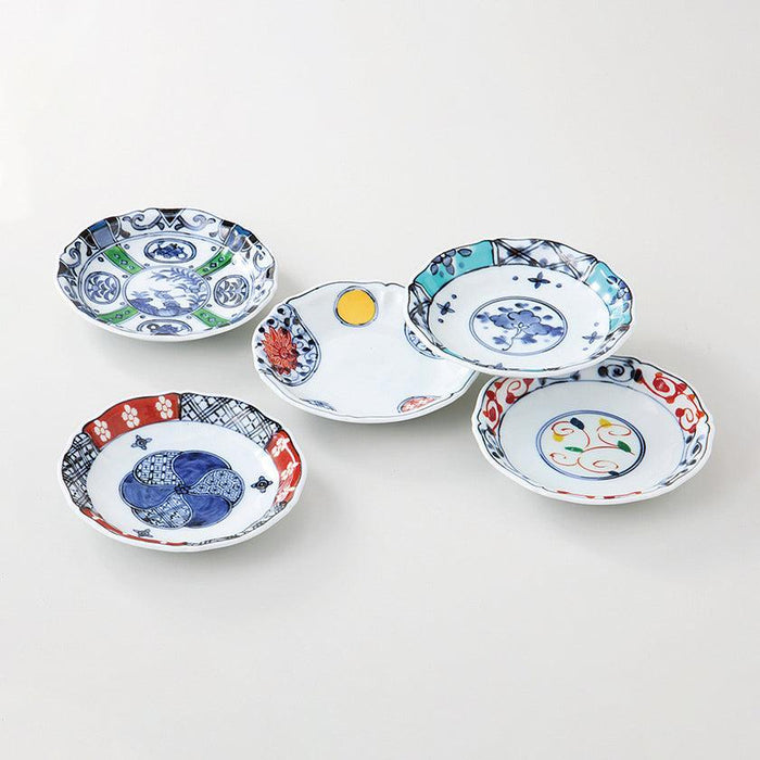 [SMALL DISH] NISHIKI PICTURE SET OF 5 | HASAMI WARES| SAIKAI TOKI