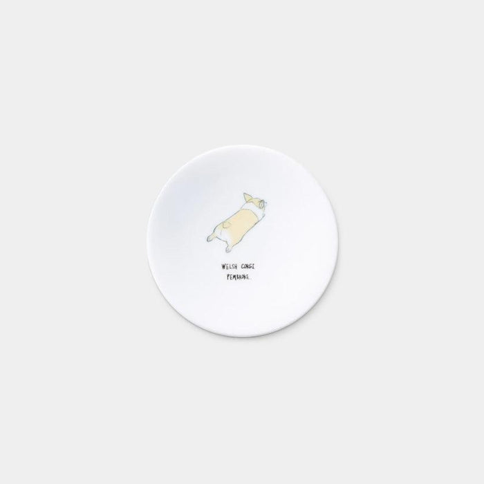 [SMALL DISH (PLATE)] RELAXED DOGS SET OF 5 | MINO WARES | MARUMO TAKAGI