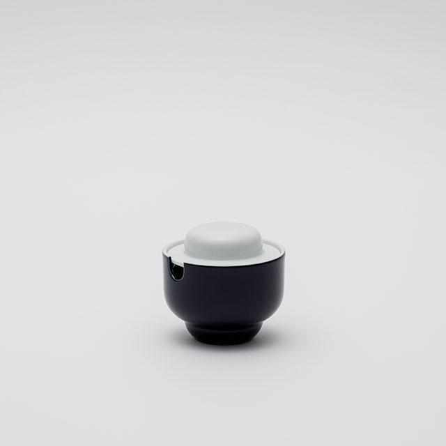 [SPICE JAR (CONTAINER)] PAULINE DELTOUR SUGAR POT (WHITE-DARK BLUE) | 2016/ | IMARI-ARITA WARES
