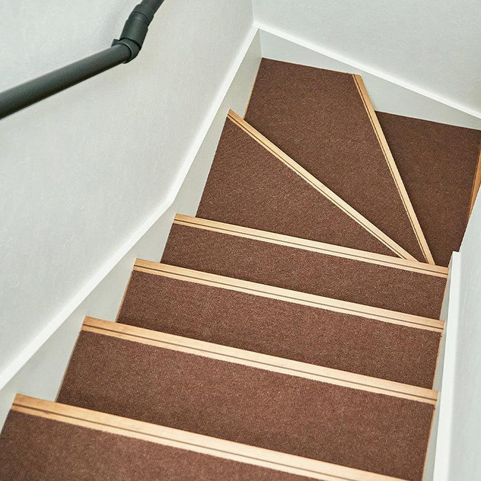 [STAIR MATS] SELF-ADHESIVE PITARO SET OF 17 (15 STAIR MATS + 2 LANDING MATS) | TATAMI, CARPET | HAGIHARA