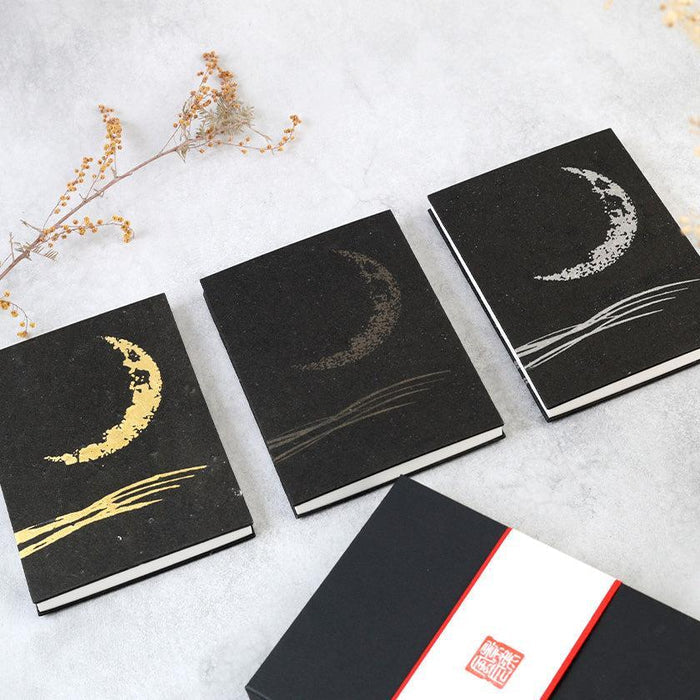 [STATIONERY] CRESCENT MOON (BLACK) | KARAKAMI (JAPANESE PAPER)EKEIBIFUGETSU
