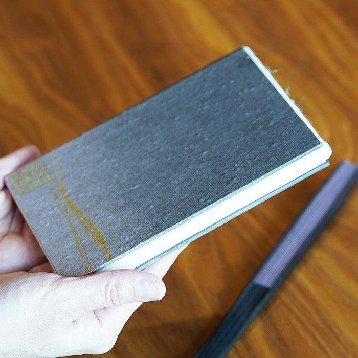 [STATIONERY] RED STAMP BOOK CRESCENT MOON (PURPLE) | KARAKAMI (JAPANESE PAPER)EKEIBIFUGETSU