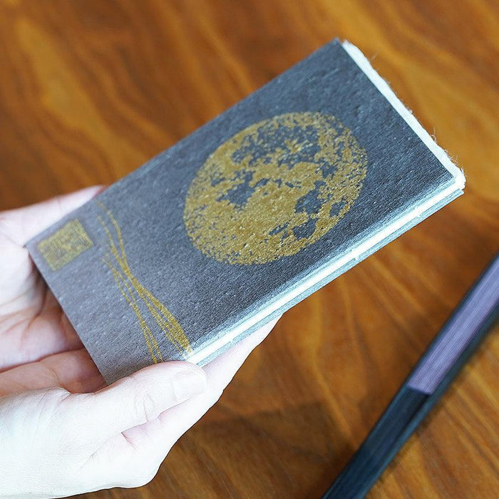 [STATIONERY] RED STAMP BOOK FULL MOON (PURPLE) | KARAKAMI (JAPANESE PAPER)EKEIBIFUGETSU