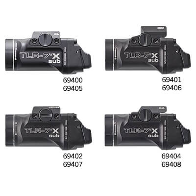 Streamlight TLR-7 Sub Hellcat Jaw Key Battery Weapon Light