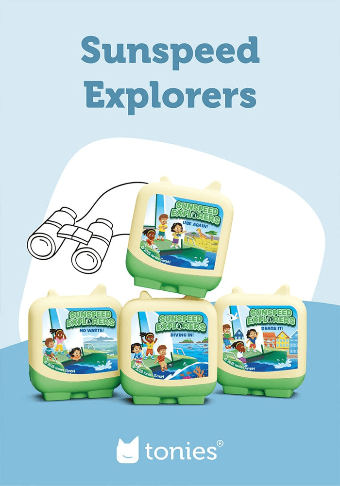 Sunspeed Explorers Clever Tonies Set - 4 Pack | Illustration