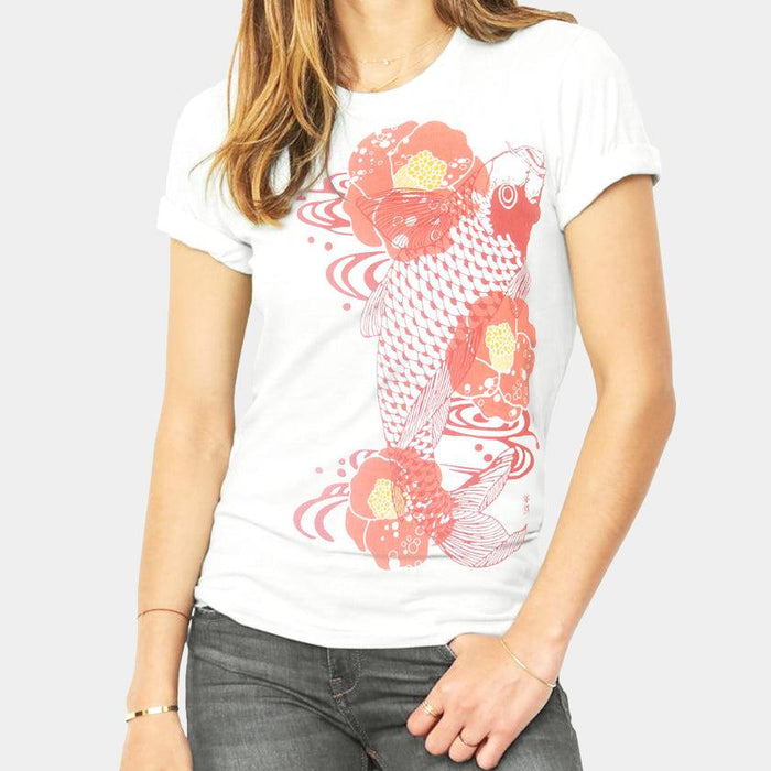 [T-SHIRT] CAMELLIA | SILK-SCREEN PRINT