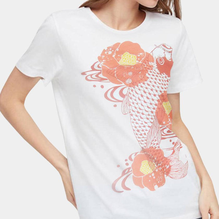 [T-SHIRT] CAMELLIA | SILK-SCREEN PRINT