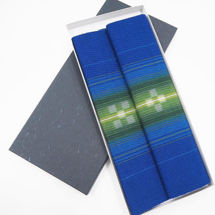[TABLE MAT] CHURA-SANGO (BLUE) | YAEYAMA MINSAH (TEXTILES) | AZAMIYA