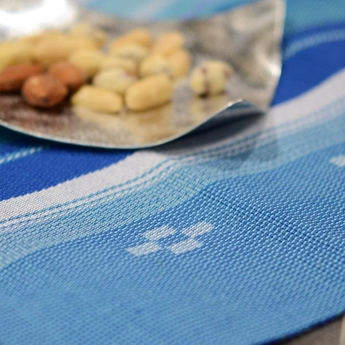 [TABLE MAT] YAIMA-REEF (BLUE) | YAEYAMA MINSAH (TEXTILES) | AZAMIYA
