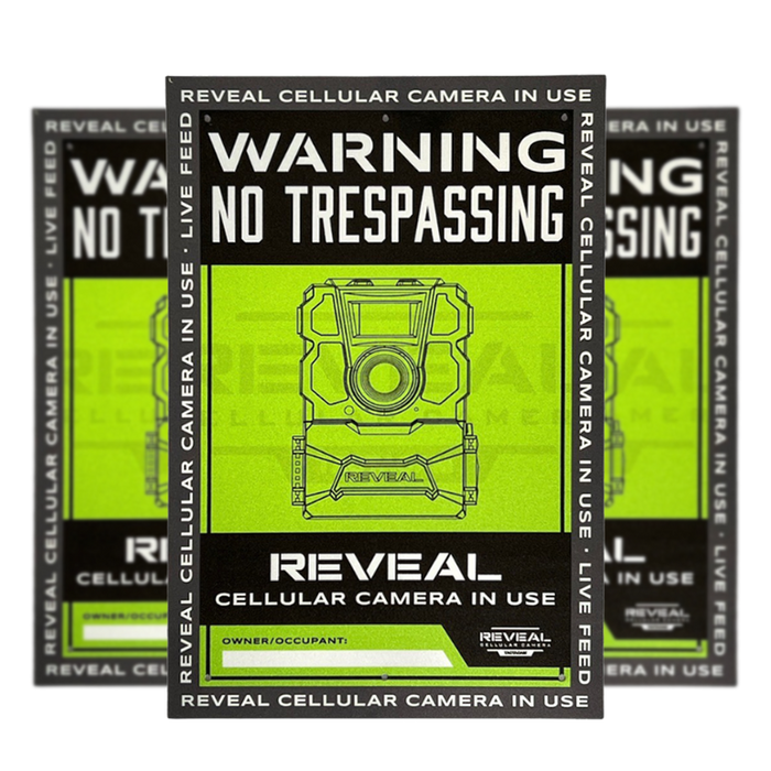 Tactacam Defend No Trespassing Signs