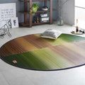 [TATAMI] RUSH RUG DENIM F JOY GREEN (OVAL: 190 X 210 CM) | IKEHIKO | TATAMI