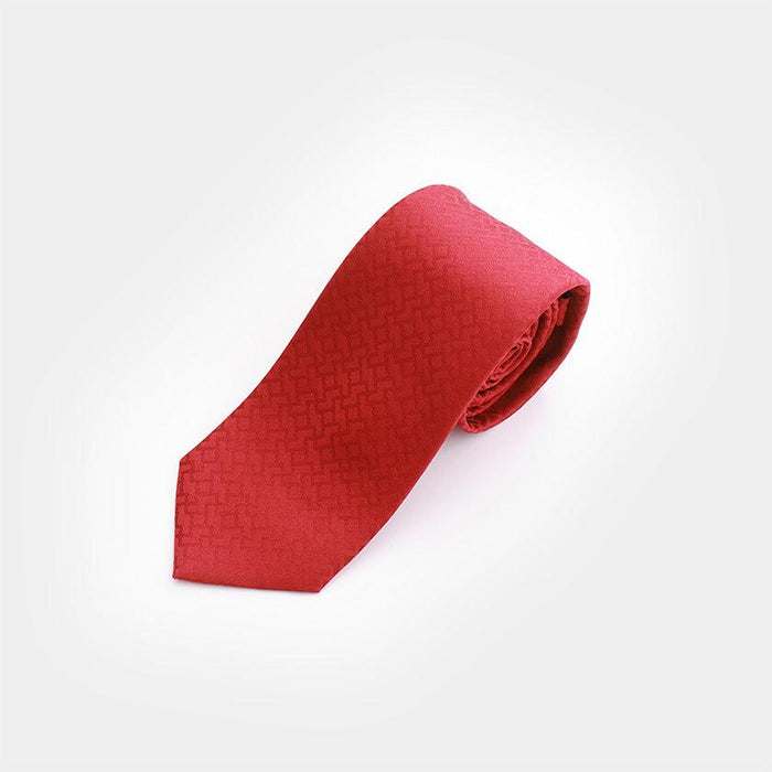 [TIE] AJIRO-NO-MANJI RED C | HAKATA TEXTILES| OKANO