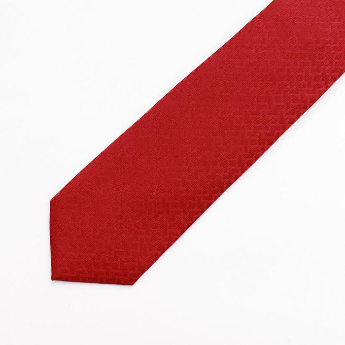 [TIE] AJIRO-NO-MANJI RED C | HAKATA TEXTILES| OKANO