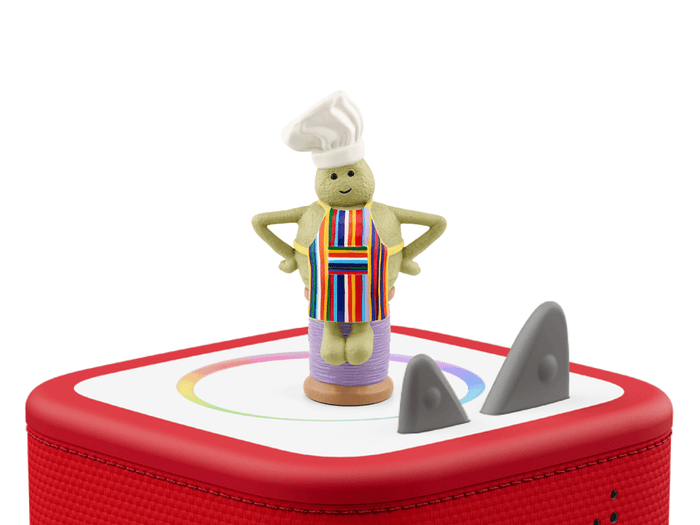 Tiny Chef Tonie on a Red Toniebox