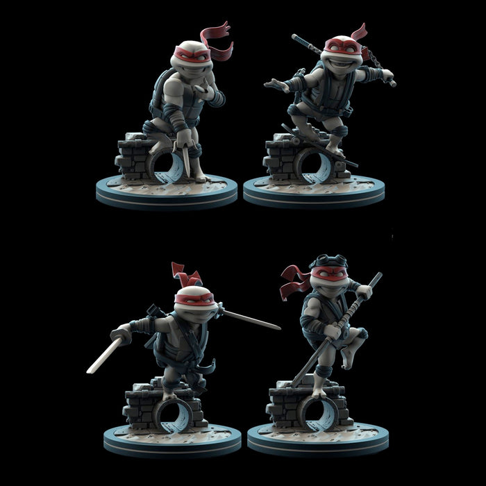 TMNT Grayscale Q-Fig Set SDCC 2020