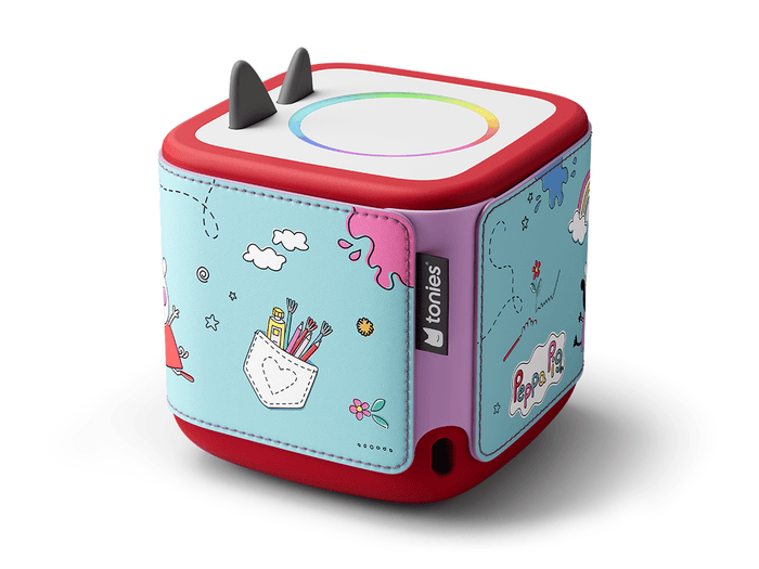 Peppa Pig Sleeve on a red Toniebox 2