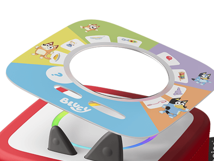 Your Playful Day with Bluey Tonieplay Disc on Red Toniebox 2 an audio player for kids