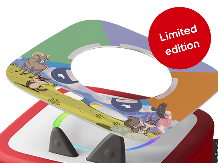 Tonieplay-The Legend of Mount Majestic-A Musical Family Quest Disc on red Toniebox 2 an audio player for kids