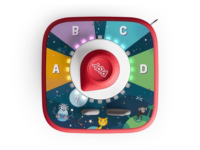 Top view of Tonieplay The Quizzles: All About Animals Game and Tonieplay Controller