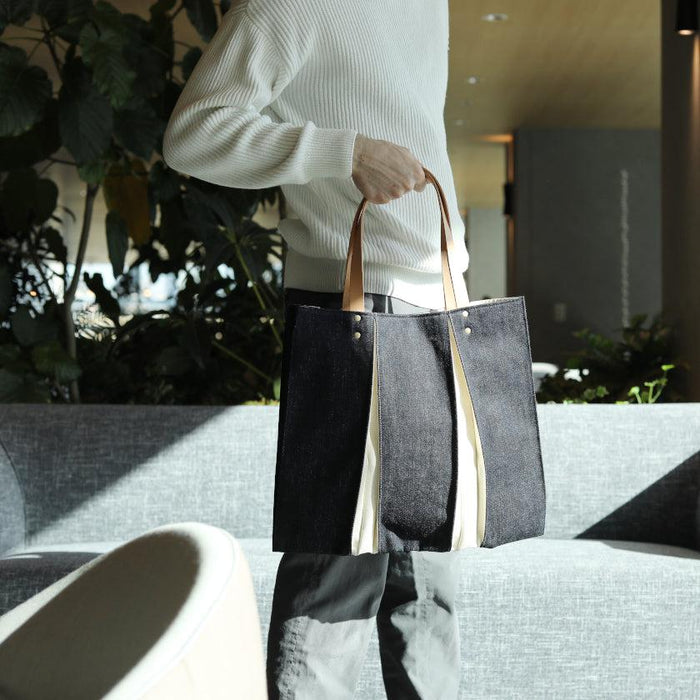 [TOTE BAG] OUGI DENIM WH | FABRIC ART | KOSHO