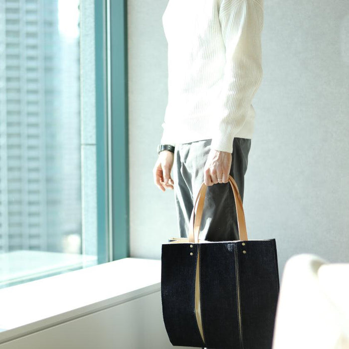 [TOTE BAG] OUGI DENIM WH | FABRIC ART | KOSHO