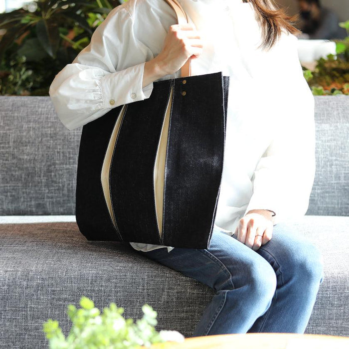 [TOTE BAG] OUGI DENIM WH | FABRIC ART | KOSHO