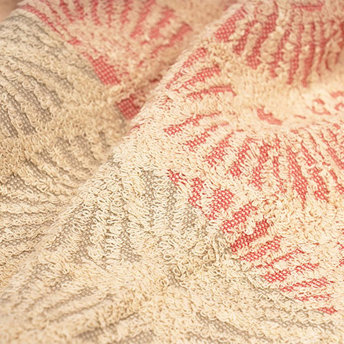 [TOWELS] "JAPANESE MOTIF" FANNED TORTOISE SHELL DESIGN BATH TOWEL | SENSHU TOWEL | FUKUROYA TOWEL