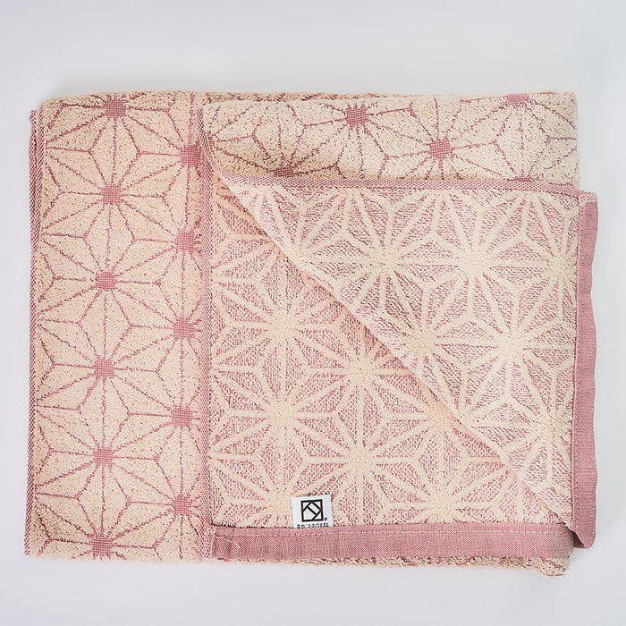 [TOWELS] "JAPANESE MOTIF" HEMP STAR DESIGN BATH TOWEL | SENSHU TOWEL | FUKUROYA TOWEL