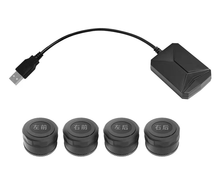 TPMS mx sensor for android and iphone android screens. Mounted on the outside and inside of the tire