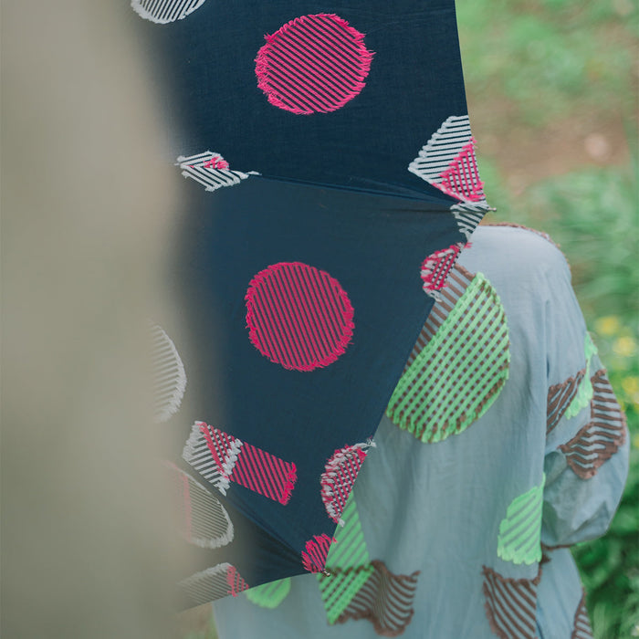 [UMBRELLA] -POLS DOT- FOLDING SUN & RAIN | BANSHU-ORI | POLS