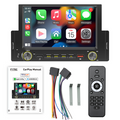 Universal Bluetooth Car radio single 1 din Autoradio 6.2 Inch screen with carplay auto electronics