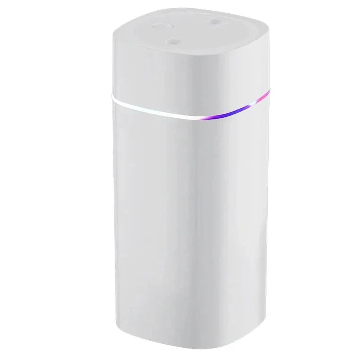 USB Dual Nozzle Humidifier｜600ml/H Large Mist Ultra Quiet Portable Moisturizer for Home Car Desk